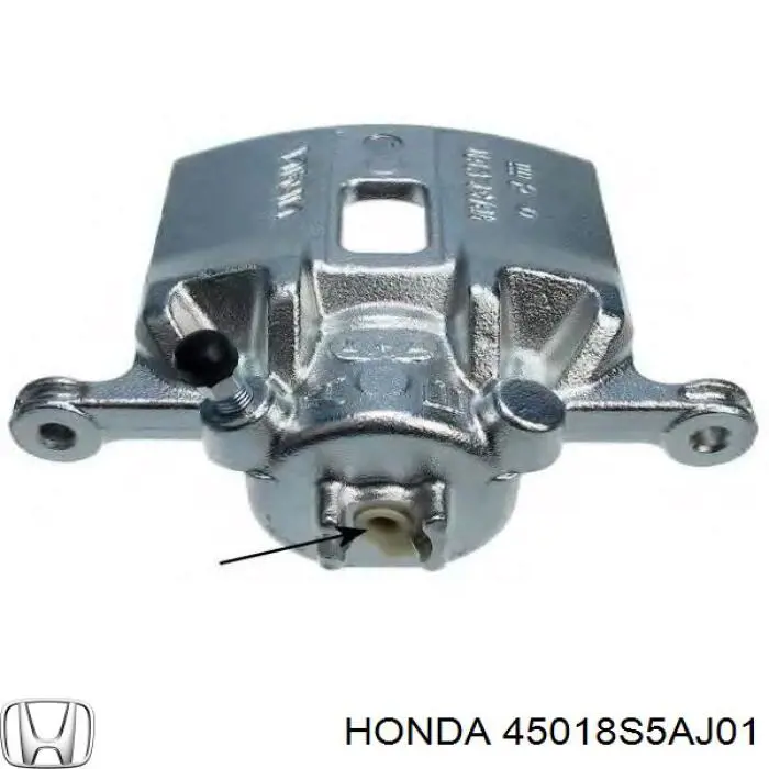 45018S5AJ01 Honda pinza de freno delantera derecha