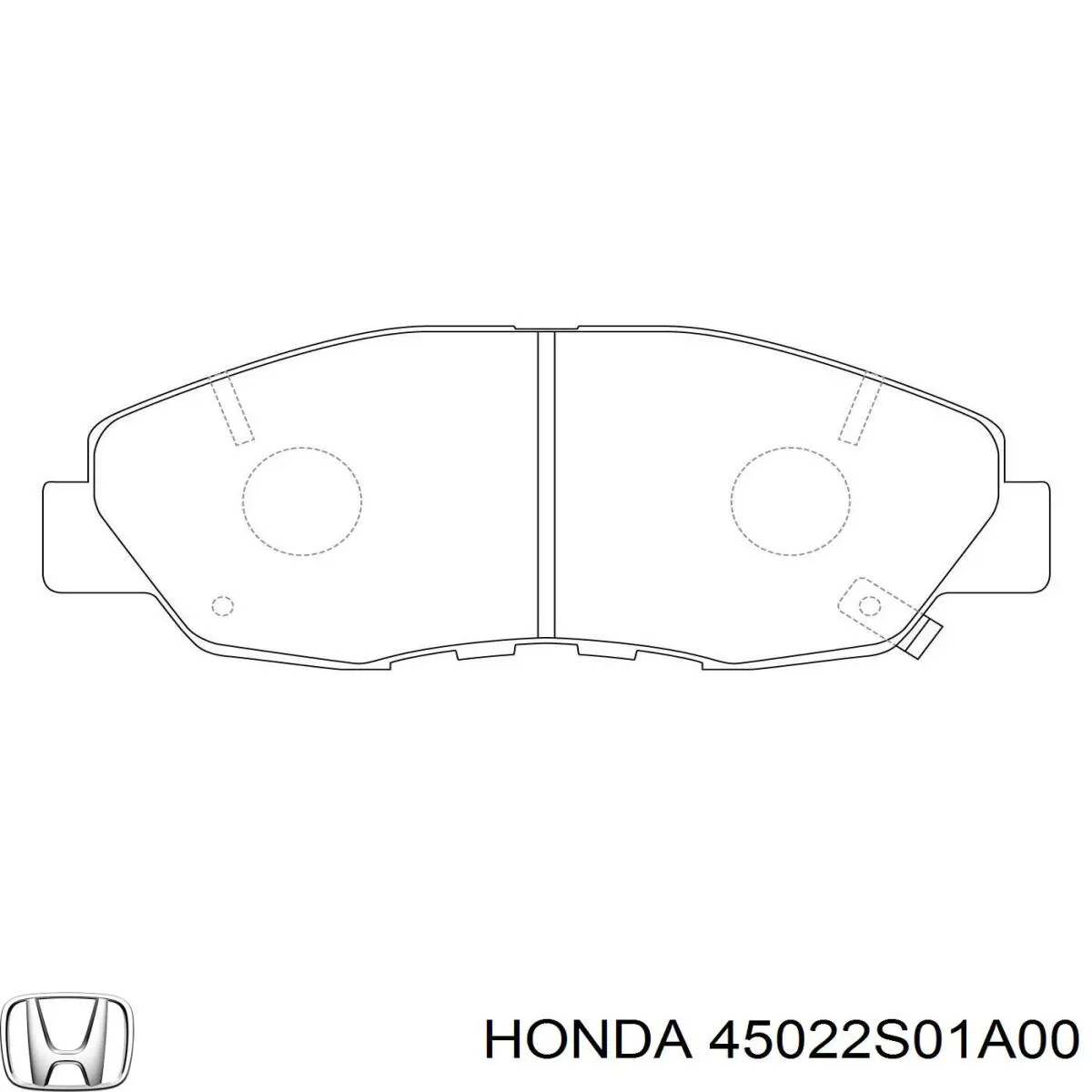 45022S01A00 Honda pastillas de freno delanteras