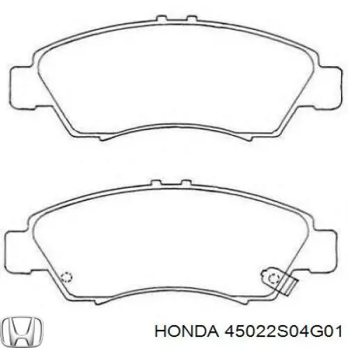 45022S04G01 Honda pastillas de freno delanteras