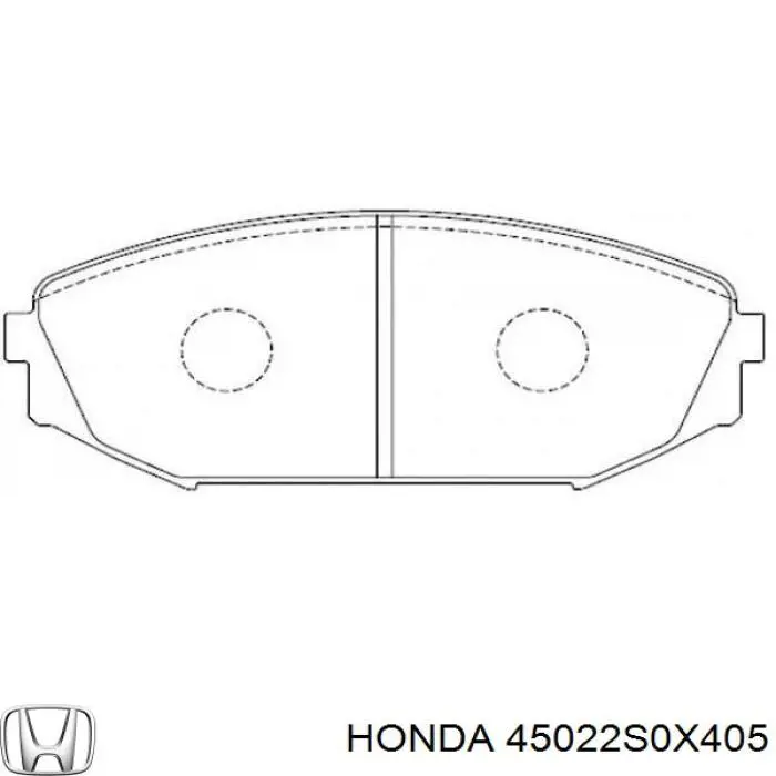 45022S0X405 Honda pastillas de freno delanteras