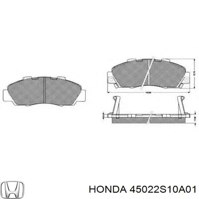 Pastillas de freno delanteras Honda CR-V 1 RD