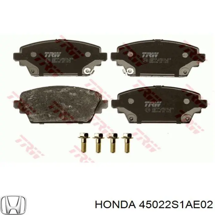 Comprar 45022S1AE02 Honda Pastillas delanteras de freno