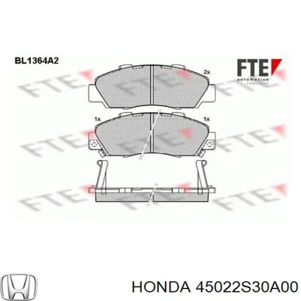 Pastillas de freno delanteras Honda CR-V 1 RD