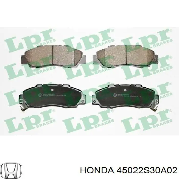 45022S30A02 Honda pastillas de freno delanteras