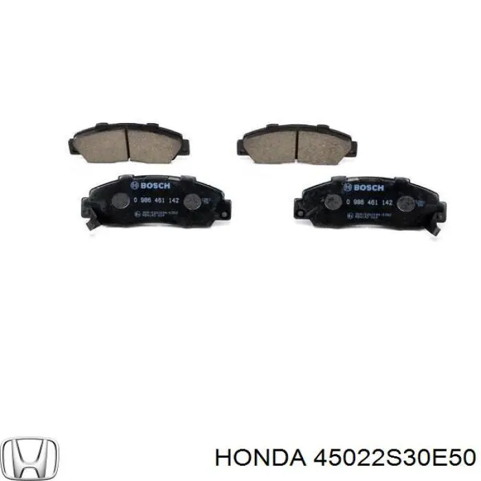 45022S30E50 Honda pastillas de freno delanteras
