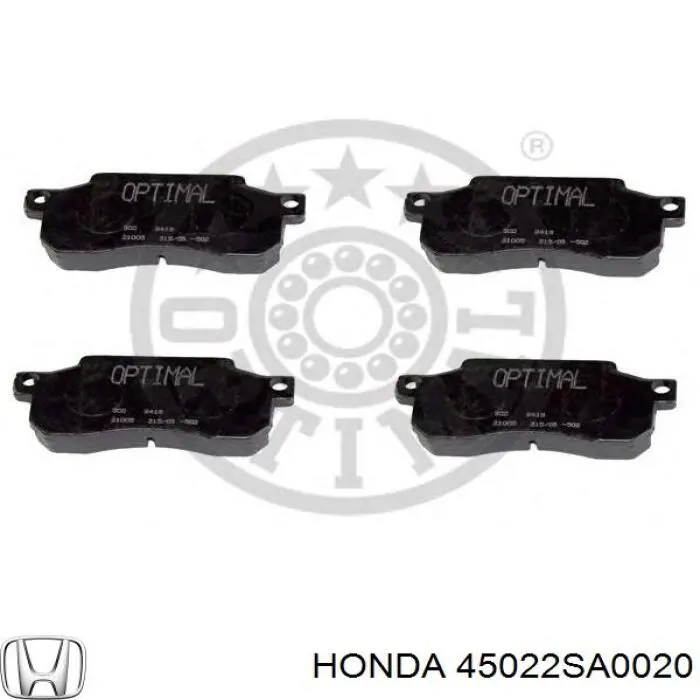 45022SA0020 Honda pastillas de freno delanteras