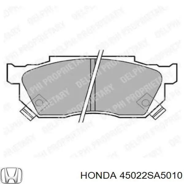 45022SA5010 Honda pastillas de freno delanteras