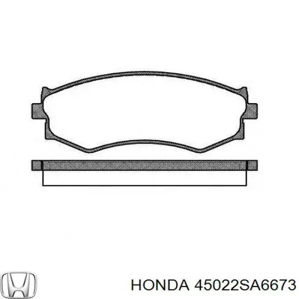 45022SA6673 Honda pastillas de freno delanteras