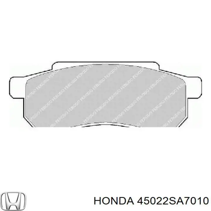 45022SA7010 Honda pastillas de freno delanteras