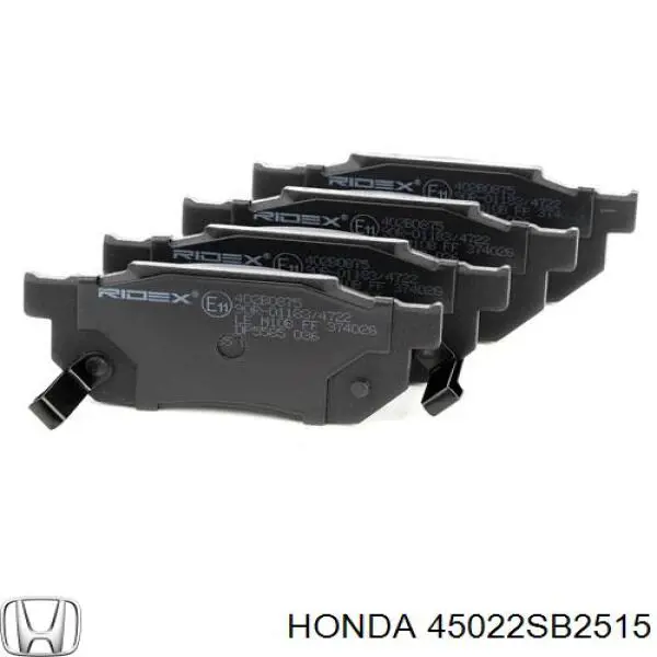 45022-SB2-515 Honda pastillas de freno delanteras