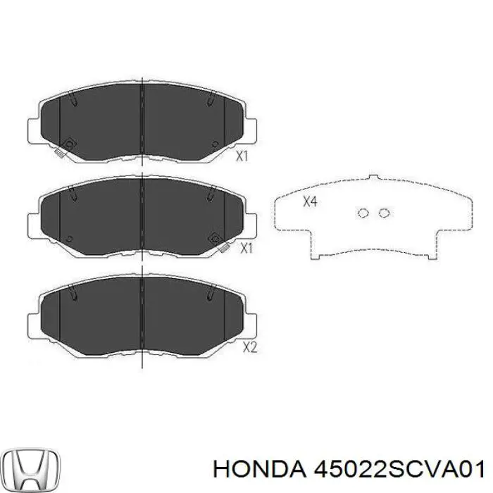 Comprar 45022SCVA01 Honda Pastillas delanteras de freno