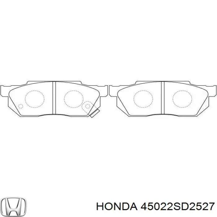 45022-SD2-527 Honda pastillas de freno delanteras