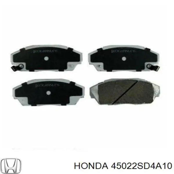 45022-SD4-A10 Honda pastillas de freno delanteras