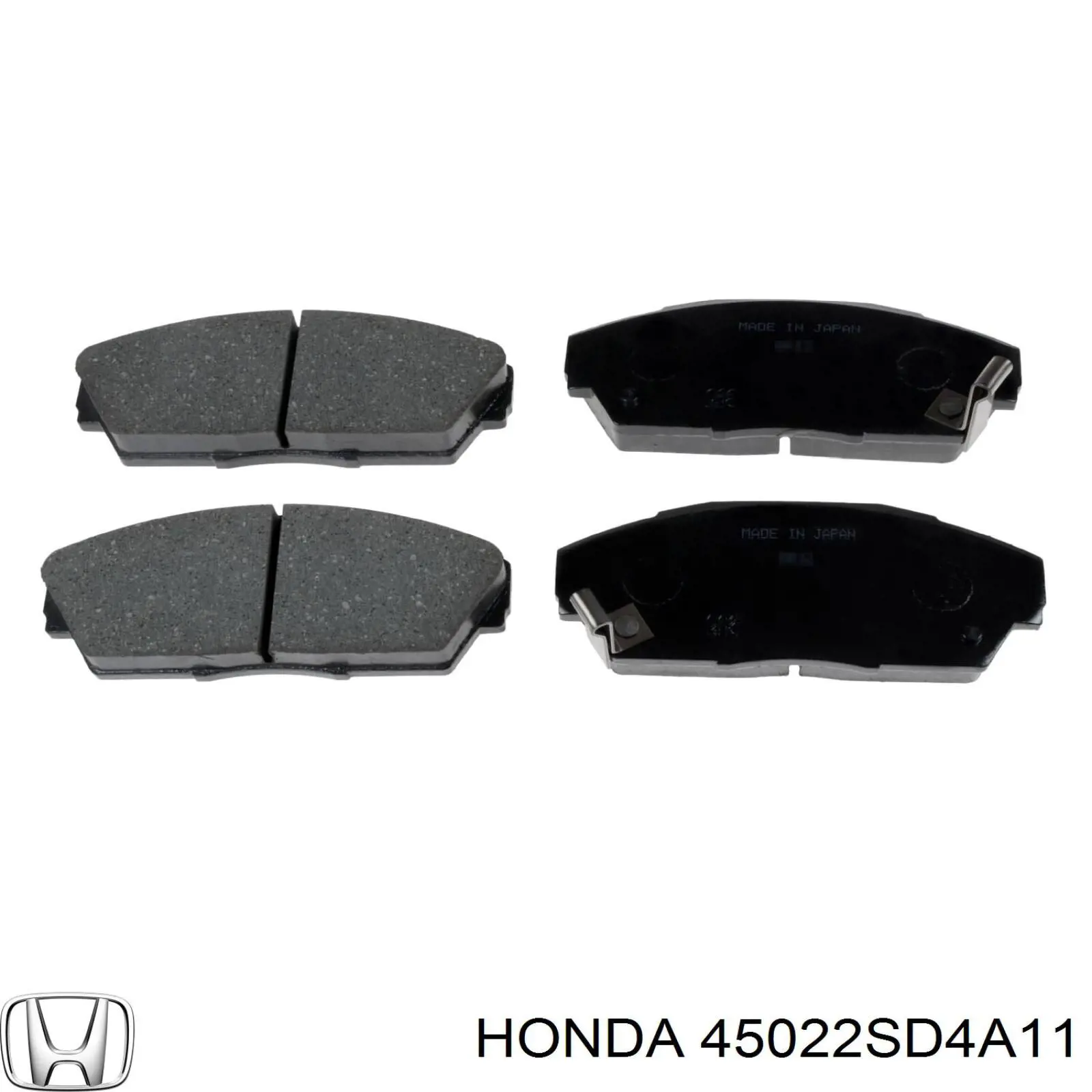 45022SD4A11 Honda pastillas de freno delanteras