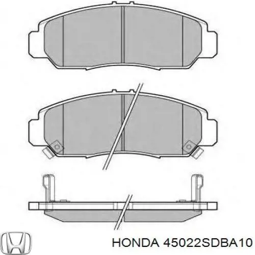 Pastillas de freno delanteras Honda 45022SDBA10