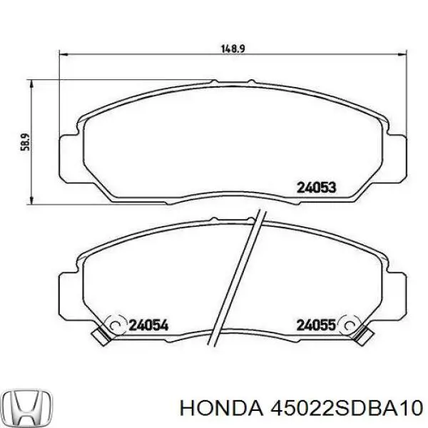 Comprar 45022SDBA10 Honda Pastillas delanteras de freno