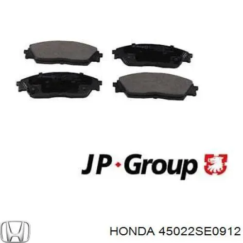 45022-SE0-912 Honda pastillas de freno delanteras