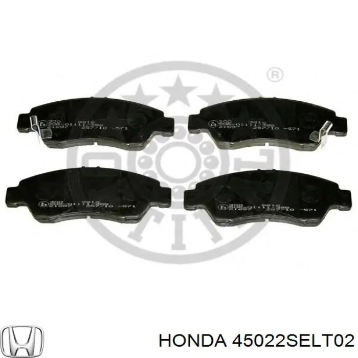 Comprar 45022SELT02 Honda Pastillas delanteras de freno