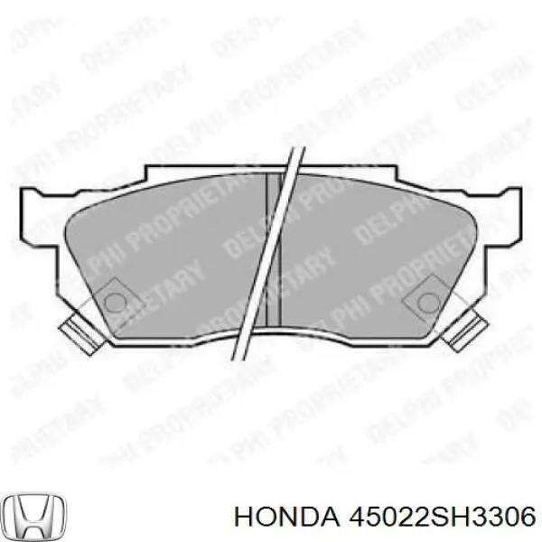 45022SH3306 Honda pastillas de freno delanteras