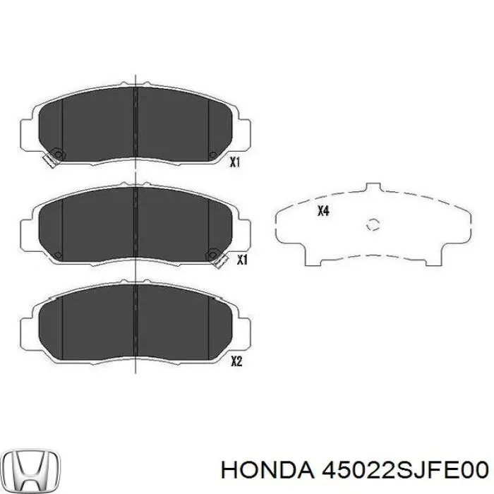 Pastillas freno delanteras Honda 45022SJFE00 precio, desde 30,72 EUR