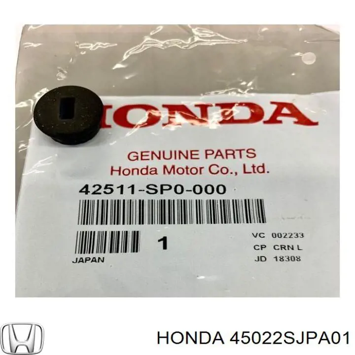 45022SJPA01 Honda pastillas de freno delanteras