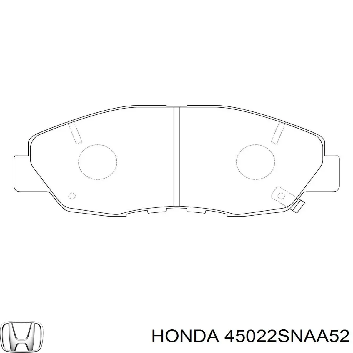 Pastillas de freno delanteras Honda 45022SNAA52