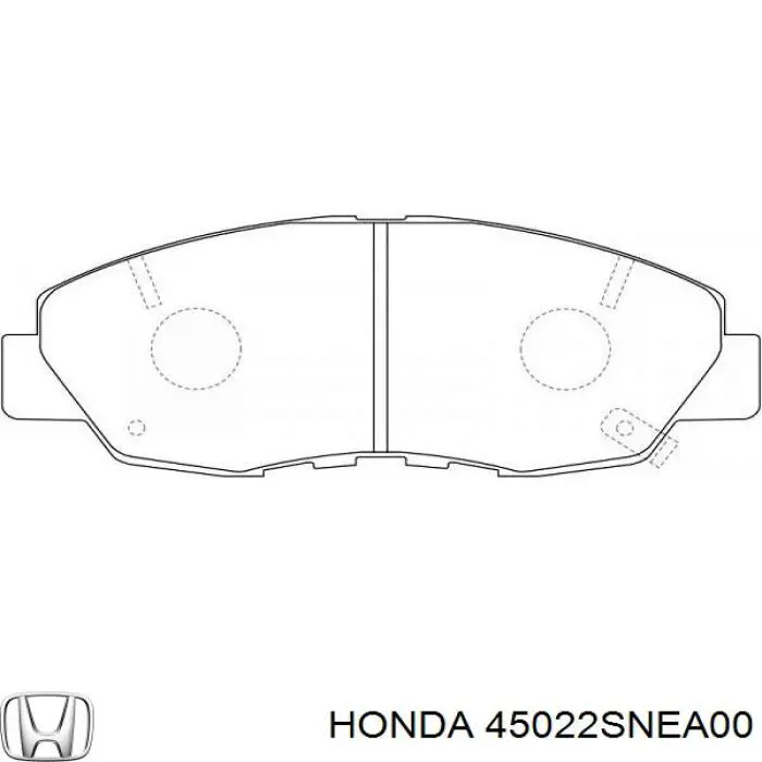 45022SNEA00 Honda pastillas de freno delanteras