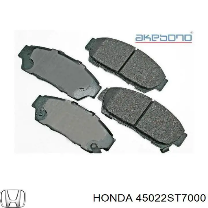 45022ST7000 Honda pastillas de freno delanteras