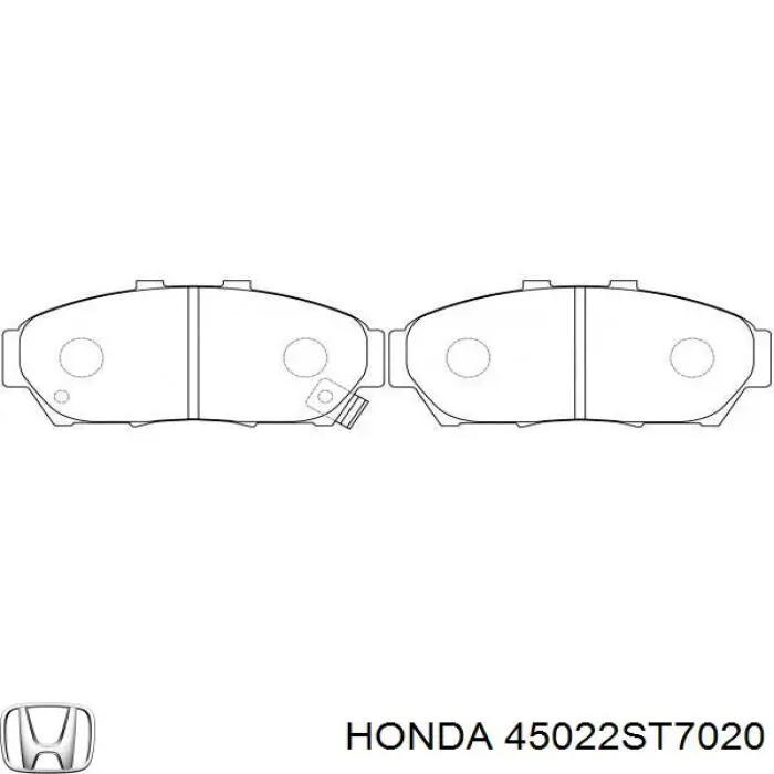 45022ST7020 Honda pastillas de freno delanteras