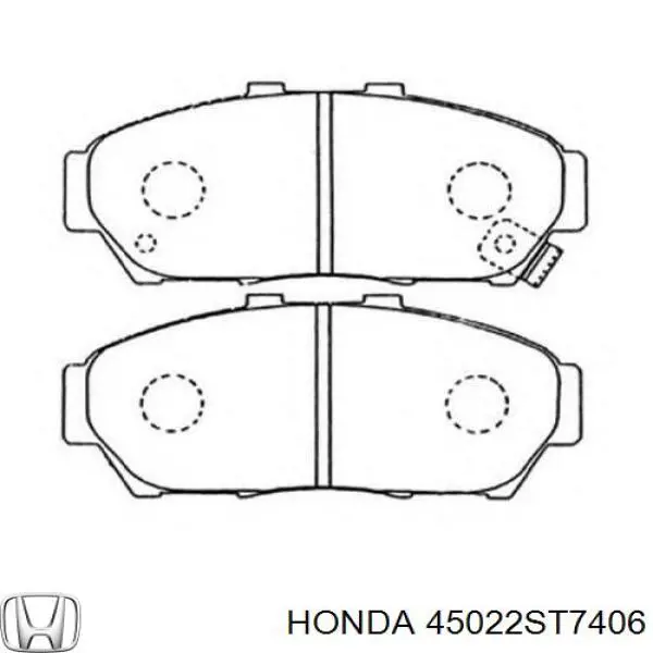 45022ST7406 Honda pastillas de freno delanteras