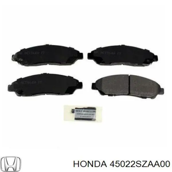 45022SZAA00 Honda pastillas de freno delanteras