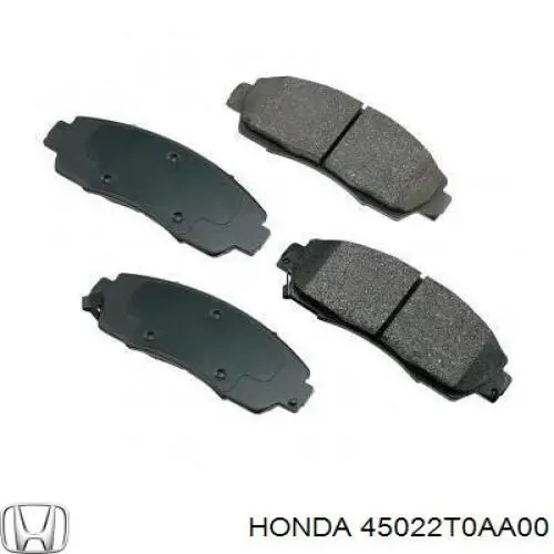 45022T0AA00 Honda Pastillas delanteras