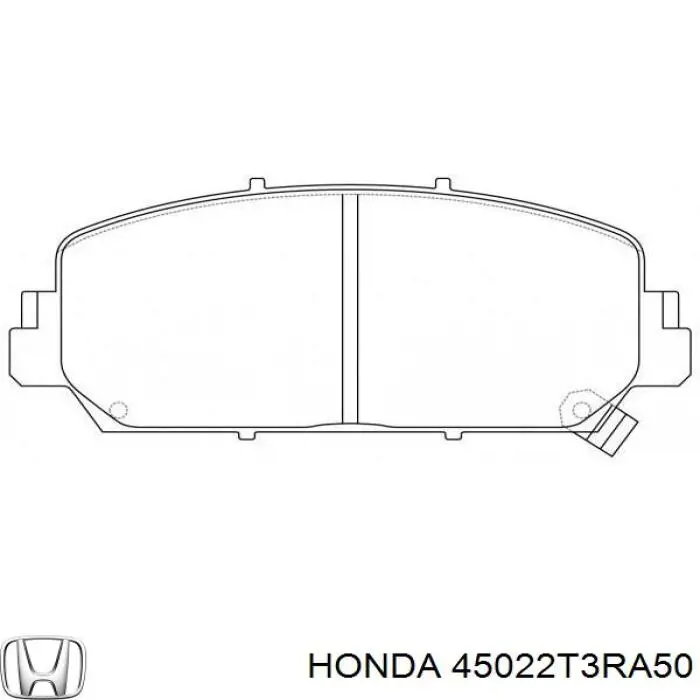 45022T3RA50 Honda Pastillas delanteras