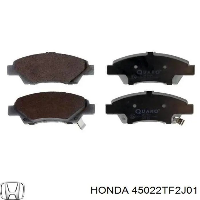 45022TF2J01 Honda pastillas de freno delanteras