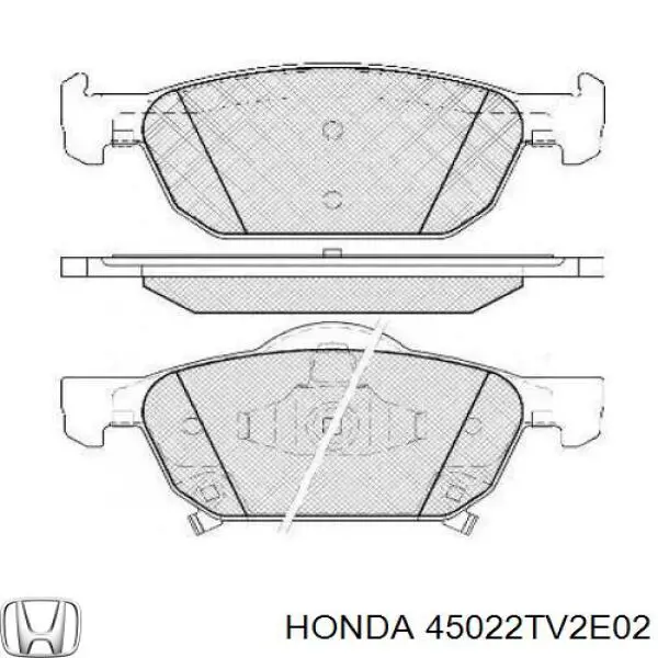 Pastillas de freno 45022TV2E02 Honda