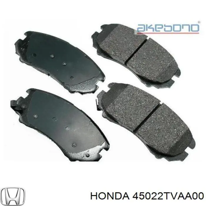 Pastillas de freno 45022TVAA00 Honda