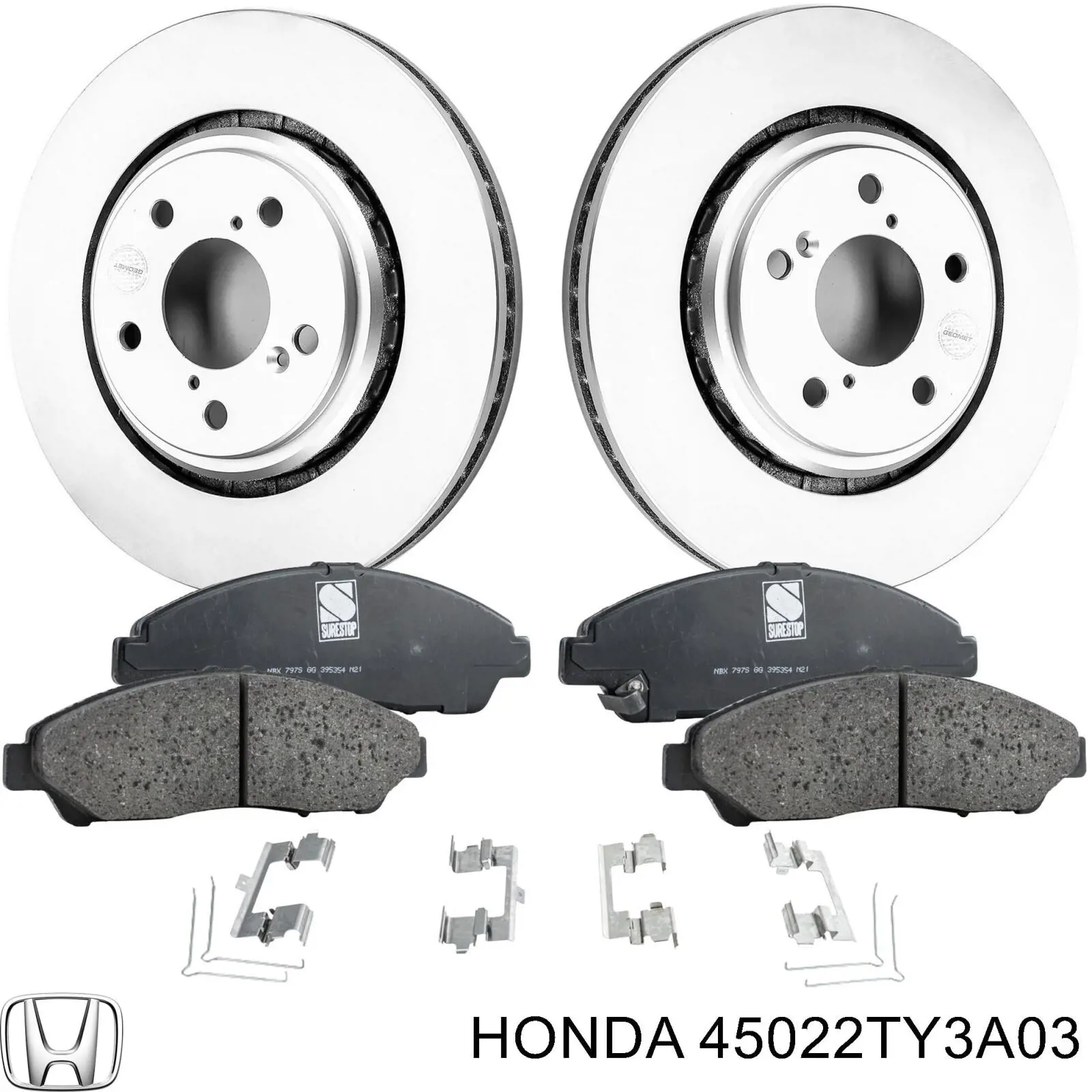 45022TY3A03 Honda pastillas de freno delanteras