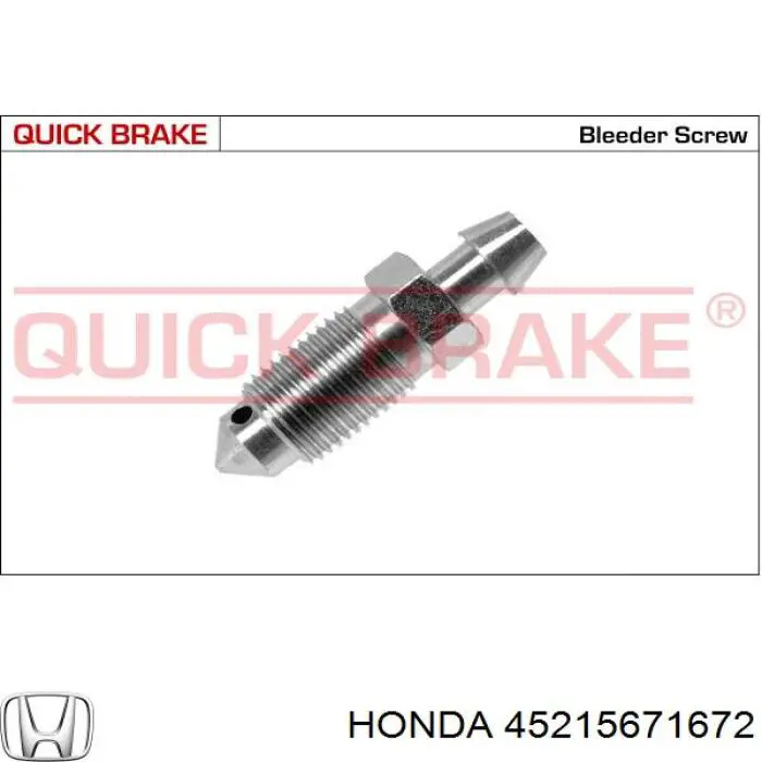 Válvula de purga de la pinza de freno delantera Honda 45215671672 precio, desde 4,01 EUR