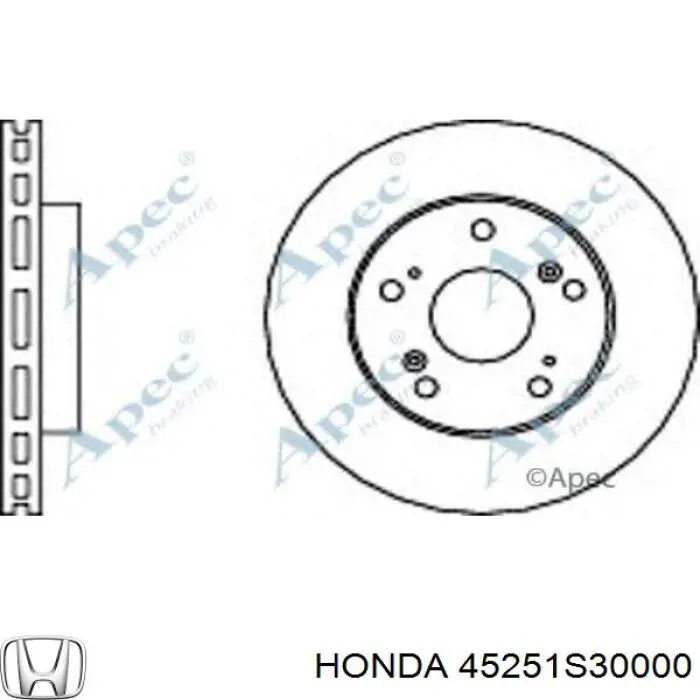 45251S30000 Honda freno de disco delantero