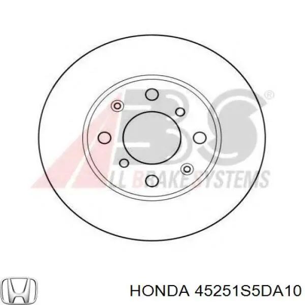 45251-S5D-A10 Honda disco de freno delantero
