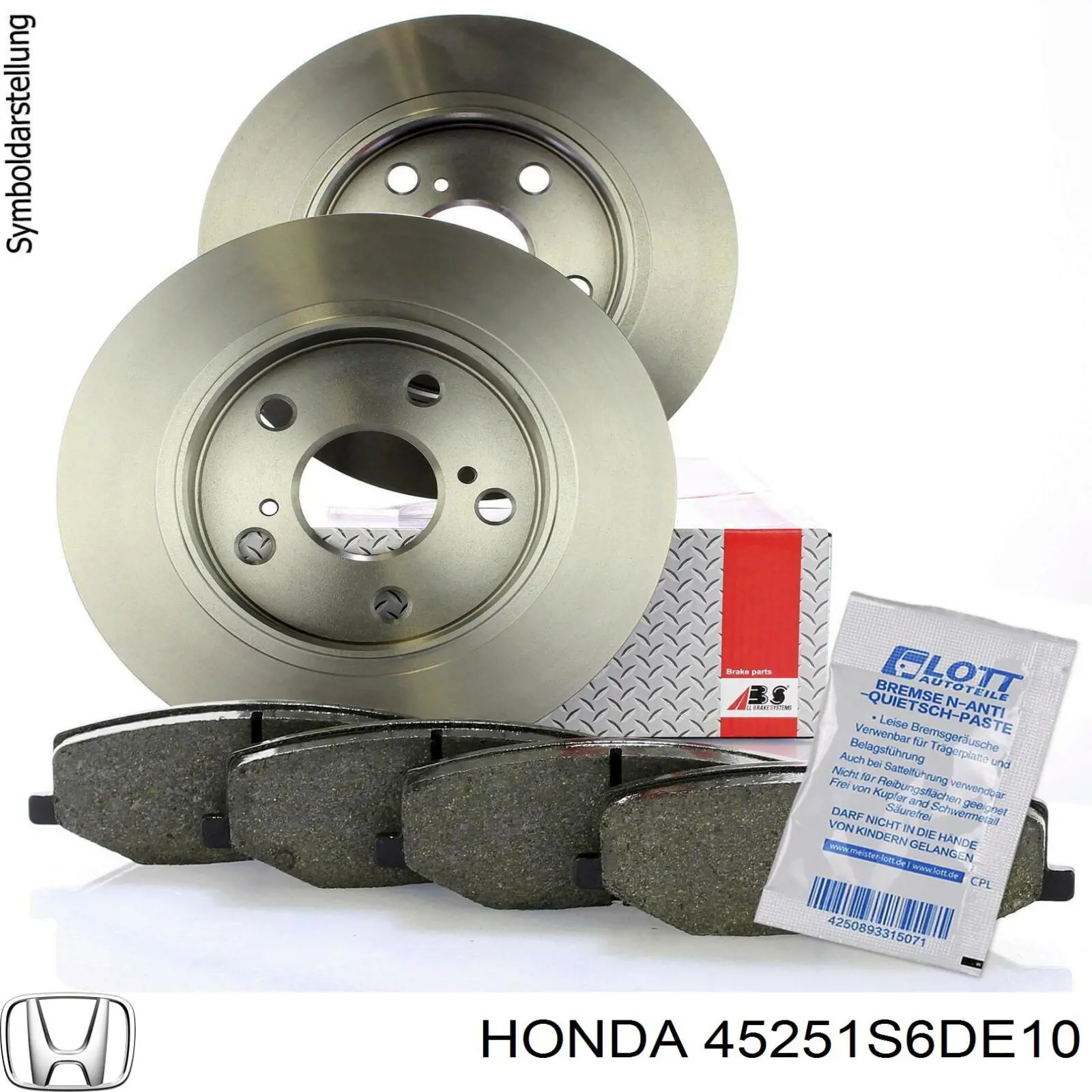 Frenos delanteros Honda 45251S6DE10 precio, desde 27,27 EUR