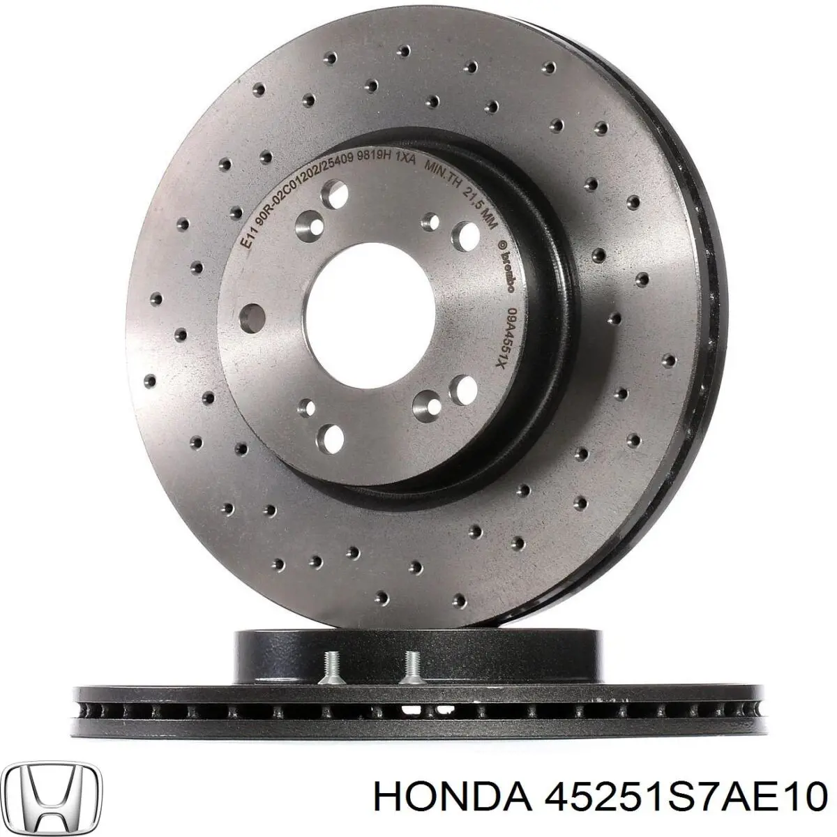 Disco de freno delantero Honda 45251S7AE10