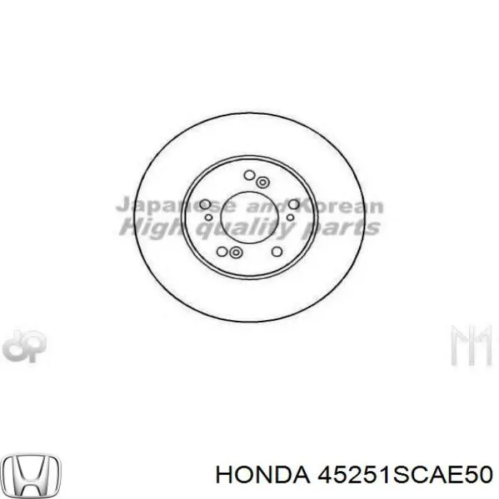 45251SCAE50 Honda freno de disco delantero