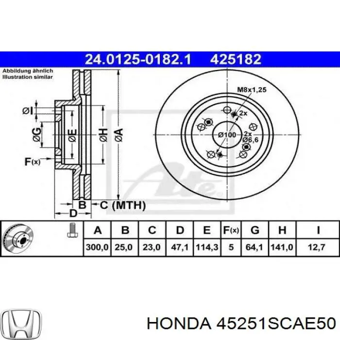 Frenos delanteros Honda 45251SCAE50 precio, desde 51,91 EUR