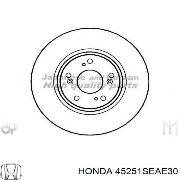 Comprar 45251SEAE30 Honda Freno de disco delantero