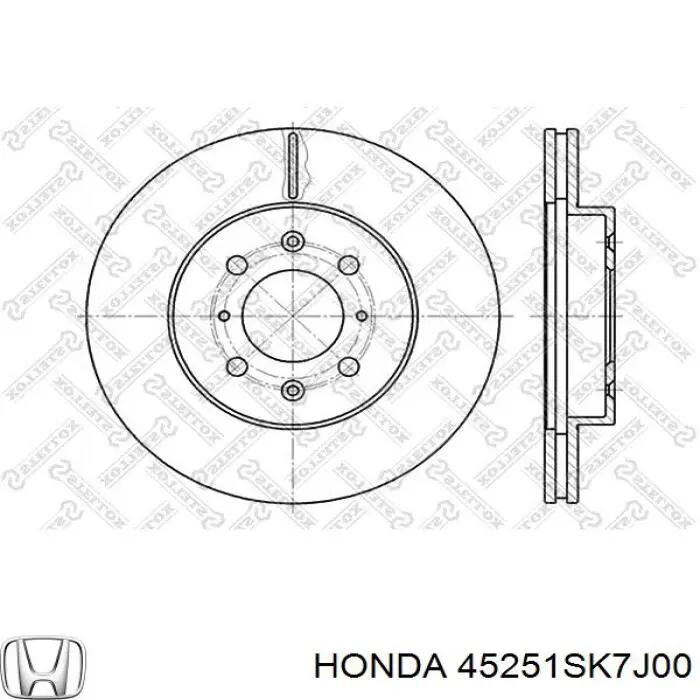 Frenos delanteros Honda 45251SK7J00 precio, desde 27,27 EUR