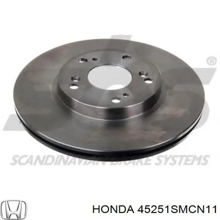 45251SMCN11 Honda disco de freno delantero