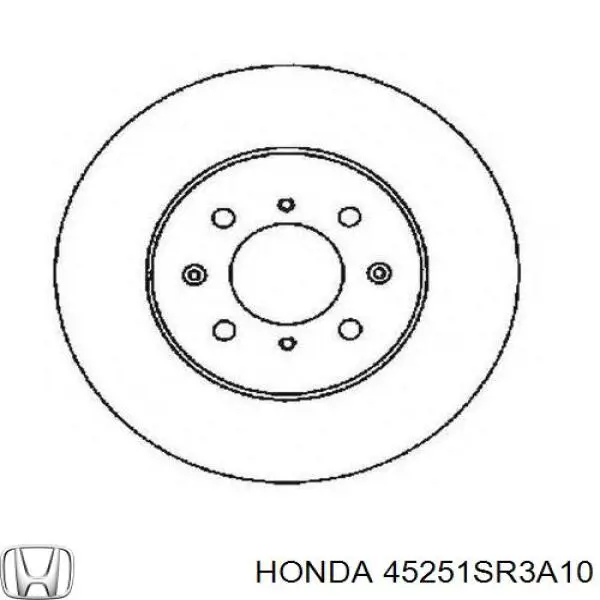 Comprar 45251SR3A10 Honda Freno de disco delantero