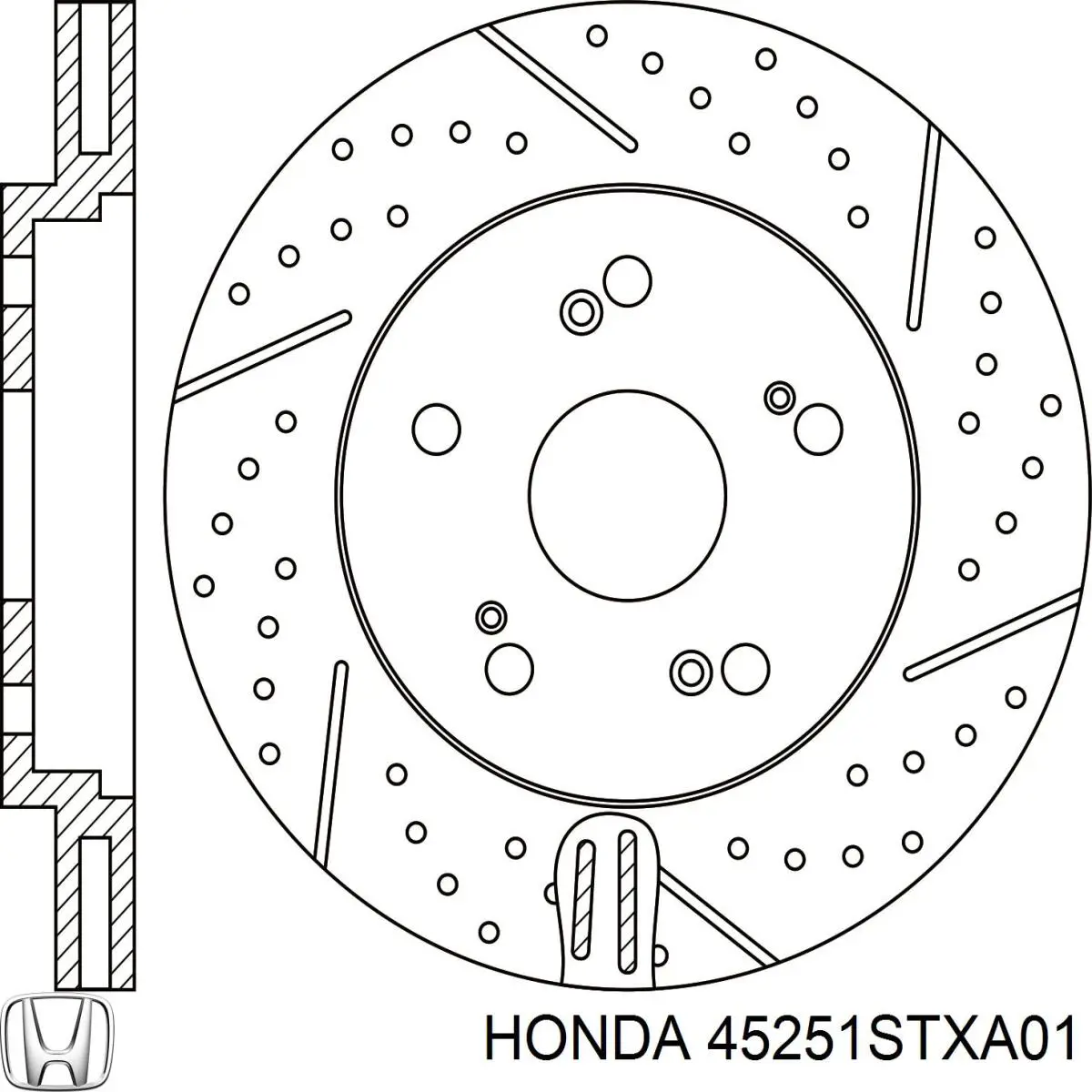 Comprar 45251STXA01 Honda Freno de disco delantero