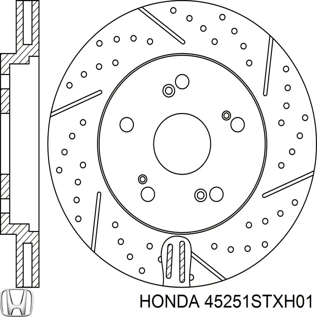 Comprar 45251STXH01 Honda Freno de disco delantero